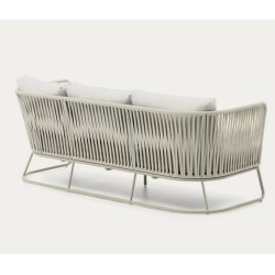 Saco 3-Sitzer-Outdoor-Sofa aus Seil und Stahl VeryForma
