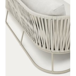 Saco 3-Sitzer-Outdoor-Sofa aus Seil und Stahl VeryForma