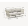 Saco 3-Sitzer-Outdoor-Sofa aus Seil und Stahl VeryForma