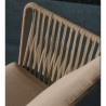 Saco outdoor armchair in rope and green steel VeryForma