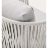 Sillón de exterior Saco en cuerda y acero gris VeryForma