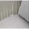 Fauteuil d'extérieur Saco en corde et acier gris VeryForma