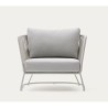 Saco Outdoor-Sessel aus Seil und grauem Stahl VeryForma