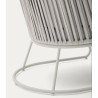 Saco Outdoor-Sessel aus Seil und grauem Stahl VeryForma