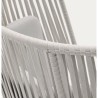 Saco Outdoor-Sessel aus Seil und grauem Stahl VeryForma
