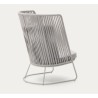 Saco Outdoor-Sessel aus Seil und grauem Stahl VeryForma