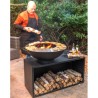 Onyx 80 Braciere Tavolo e Griglia Rialzata RedFire