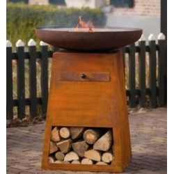 Braciere Orion Rust e coperchio RedFire