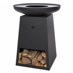 Braséro Orion Classic noir et couvercle RedFire