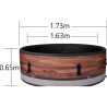Dueto 6 lugares spa semi-rígido 173cm e Wifi MSpa