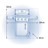 Napoleon Freestyle 365 gas barbecue with 3 burners