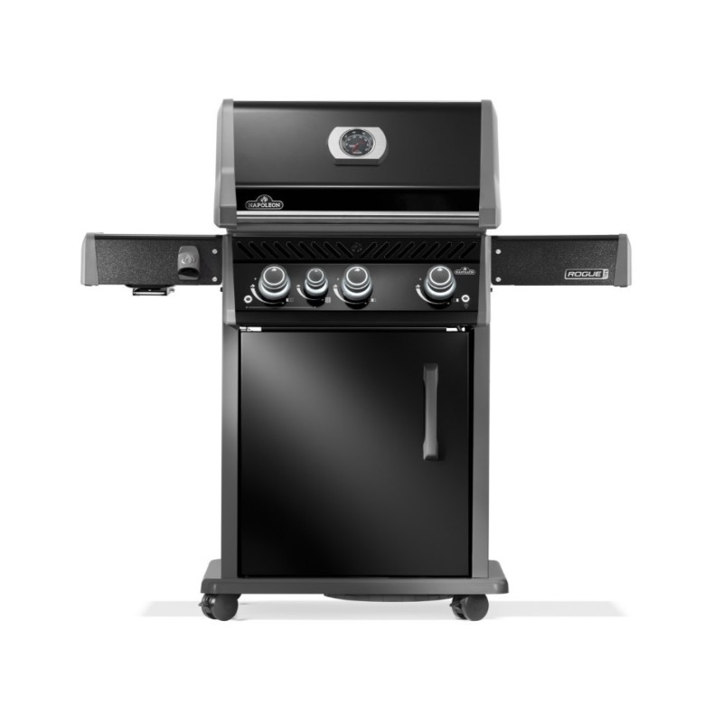 Napoleon Rogue® PRO 425 barbecue a gas nero BB SIZZLE ZONE™ e 4 fuochi di cui uno laterale Napoleon Rogue® PRO 425 barbecue a gas nero BB SIZZLE ZONE™ e 4 fuochi di cui uno laterale