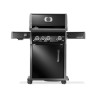 Napoleon Rogue® PRO 425 black gas barbecue BB SIZZLE ZONE™ and 4 burners including one Side