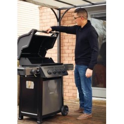 Barbecue gaz Napoleon Rogue® PRO 425 noir SIB SIZZLE ZONE™ et 4 brûleurs dont un Latéral