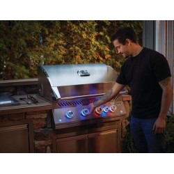 Barbecue gaz Napoleon Encastrable 700 Big 32 avec 4 brûleurs et 1 infrarouge arrière