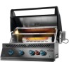 Parrilla de gas empotrada Napoleon 700 Big 32 con 4 quemadores y 1 infrarrojo trasero