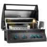 Parrilla de gas empotrada Napoleon 700 Big 32 con 4 quemadores y 1 infrarrojo trasero