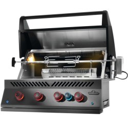 Parrilla de gas empotrada Napoleon 700 Big 32 con 4 quemadores y 1 infrarrojo trasero