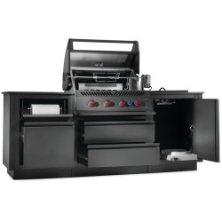 OASIS® 105 Napoleon Mattschwarz 700 Serie Sizzle Zone® Seitliche Outdoor-Küche