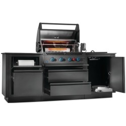 OASIS® 105 Napoleon Mattschwarz 700 Serie Sizzle Zone® Seitliche Outdoor-Küche