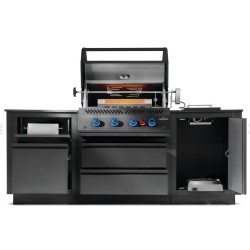 OASIS® 105 Napoleon Matte Black 700 Series Sizzle Zone® Side Cozinha Externa