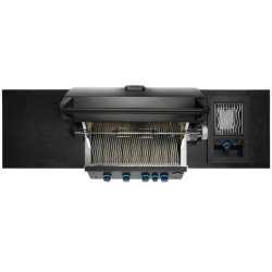 OASIS® 105 Napoleon Negro Mate Serie 700 Sizzle Zone® Cocina al aire libre lateral