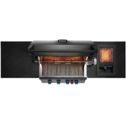 OASIS® 105 Napoleon Mattschwarz 700 Serie Sizzle Zone® Seitliche Outdoor-Küche