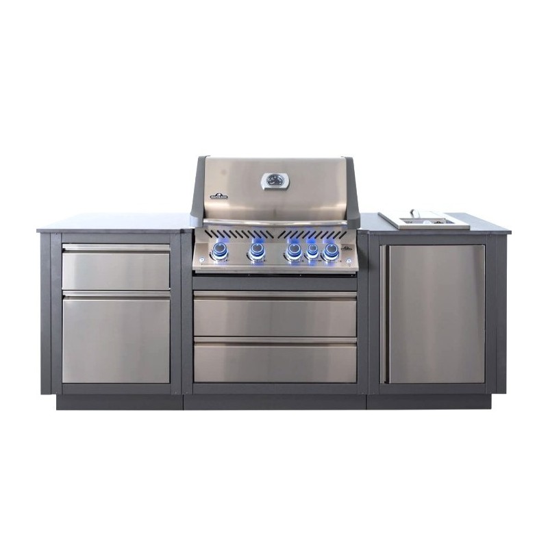 OASIS® Compact P500 Napoleon Outdoor Kitchen with Barbecue and Sizzle ZoneMD OASIS® Compact P500 Napoleon Outdoor Kitchen with Barbecue and Sizzle ZoneMD