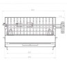 Le Marquier Vulcain Barbacoa con asador empotrado 61x33