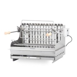Le Marquier Mendy Barbecue in acciaio inox con girarrosto