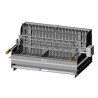 Le Marquier Irissarry Barbacoa de acero inoxidable con asador 78x32