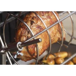 Barbecue Le Marquier Mendy acier noir avec Chariot et Tournebroche