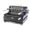 Le Marquier Mendy Black Steel Barbecue with Rotisserie 62x45