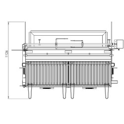 Le Marquier Méchoui Barbecue auf Wagen und Rotisserie