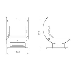 La barbacoa francesa XL 60 Duo Le Marquier 60x40