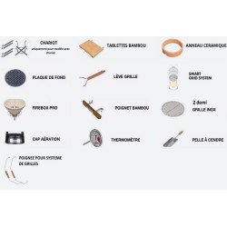 Kamado Monolith One 55 Grill con carrello