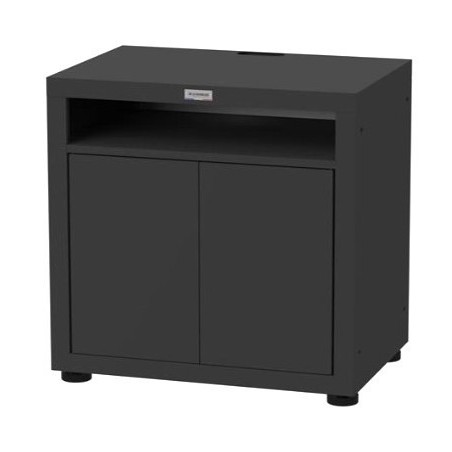 Le Marquier Küchenschrank mit zwei Türen 80x55 cm schwarzer Stahl