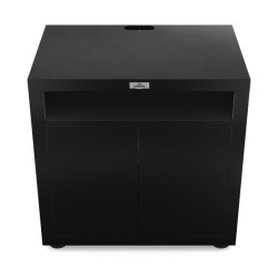Le Marquier kitchen cabinet with two doors 80x55 cm black steel