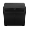 Le Marquier kitchen cabinet with two doors 80x55 cm black steel