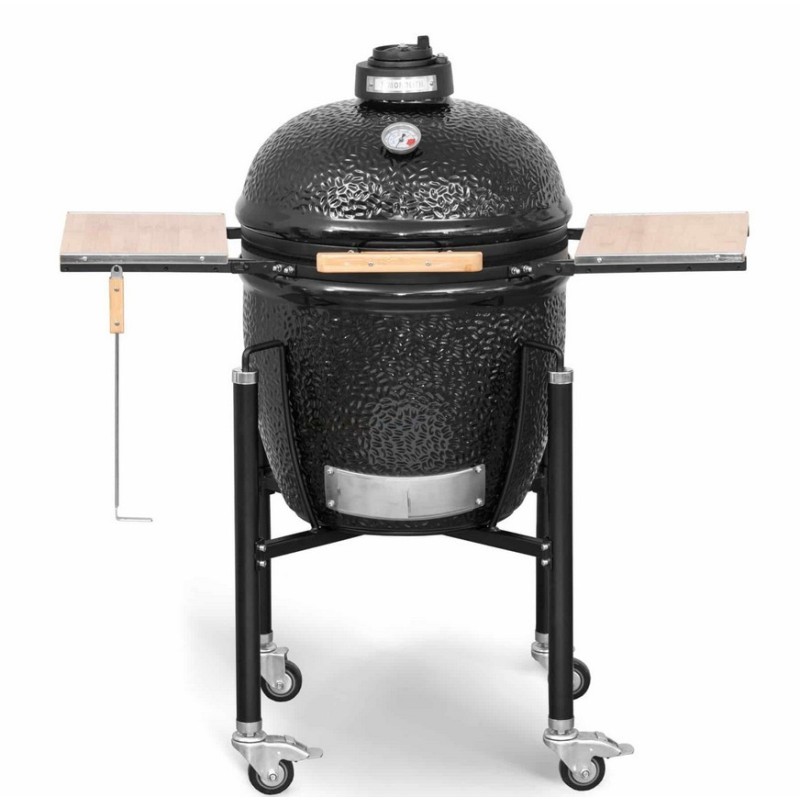 Kamado Monolith Basic Griglia Nera con Carrello Kamado Monolith Basic Griglia Nera con Carrello