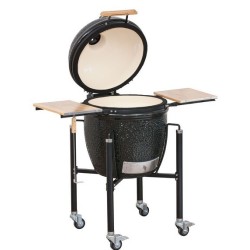 Kamado Monolith Basic Grelha Preta com Carrinho