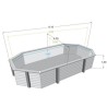 Ubbink Azura Wooden Pool 400x610 H120cm Blue Liner