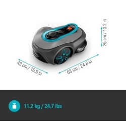 Robot Tondeuse Gardena Smart Sileno Free sans cable périphérique 1200m2