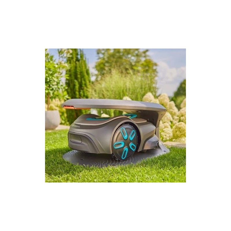Gardena Robot Sileno Free e Max Abrigo para Cortador de Grama Gardena Robot Sileno Free e Max Abrigo para Cortador de Grama