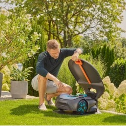 Gardena Robot Sileno Free e Max Riparo per tosaerba
