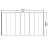 Olympia 3x5,46 m Wandpergola aus Weißaluminium und Canopia Polycarbonat