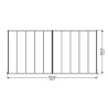 Pérgola de pared Olympia 3x6,1m de aluminio blanco y policarbonato Canopia
