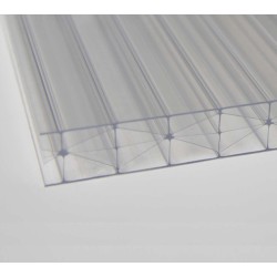 Olympia 3x6.1m white aluminium and Canopia polycarbonate wall-mounted pergola