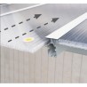 Olympia 3x6,1 m Wandpergola aus Weißaluminium und Canopia Polycarbonat
