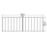 Pergola addossata Olympia 3x8,60m con alluminio grigio e policarbonato Canopia